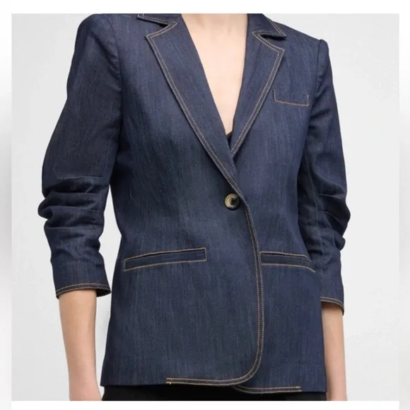 Cinq á Sept 5a7 Khloe Denim Blazer - Picture 2 of 8